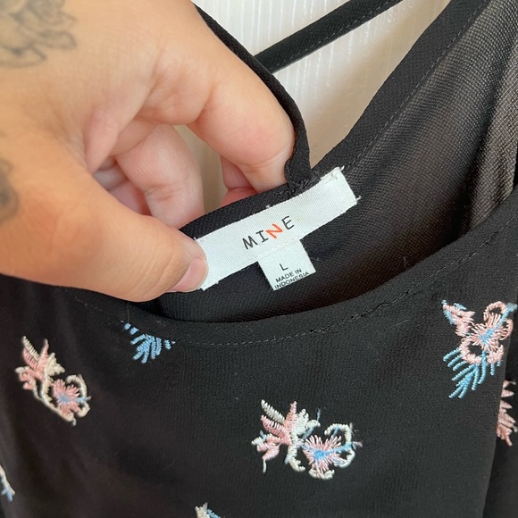 Mine Black Sleeveless Asymmetrical Camisole - Picture 3 of 3